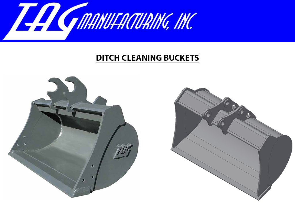 TAG Ditch Buckets for 2500 - 4000 lbs. Excavators
