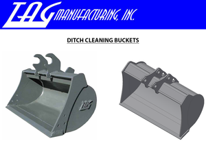 TAG Ditch Buckets for  12000 - 14000 lbs. Excavators