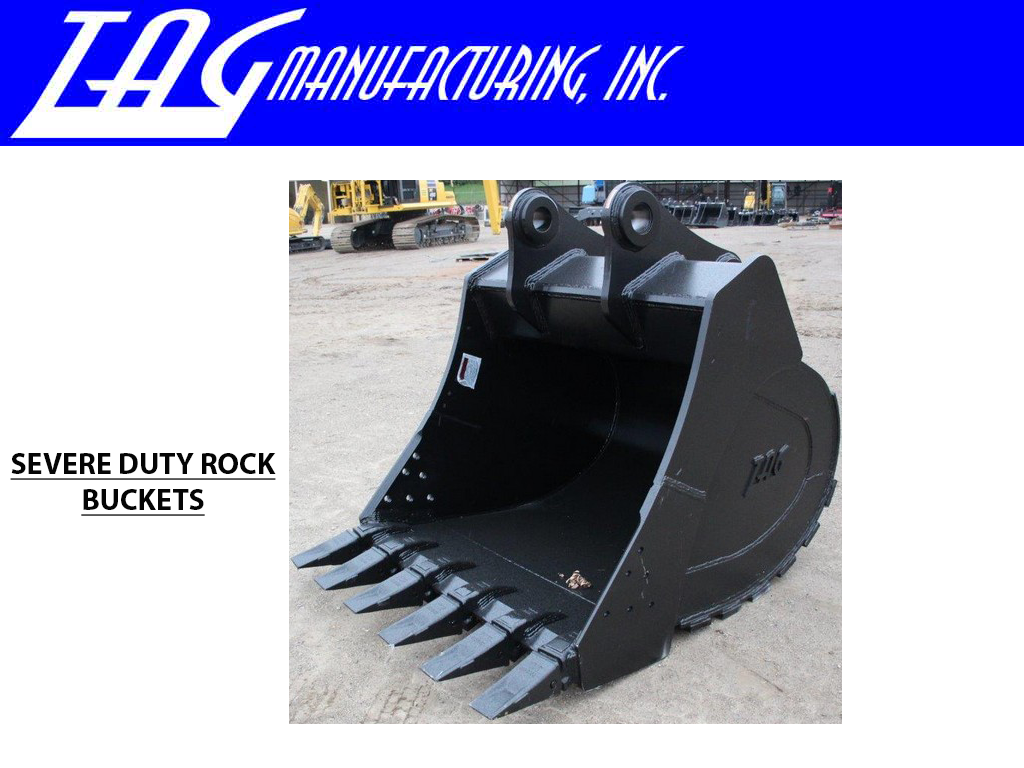 TAG Rock Buckets for 45,000 - 60,000 lbs. Excavators