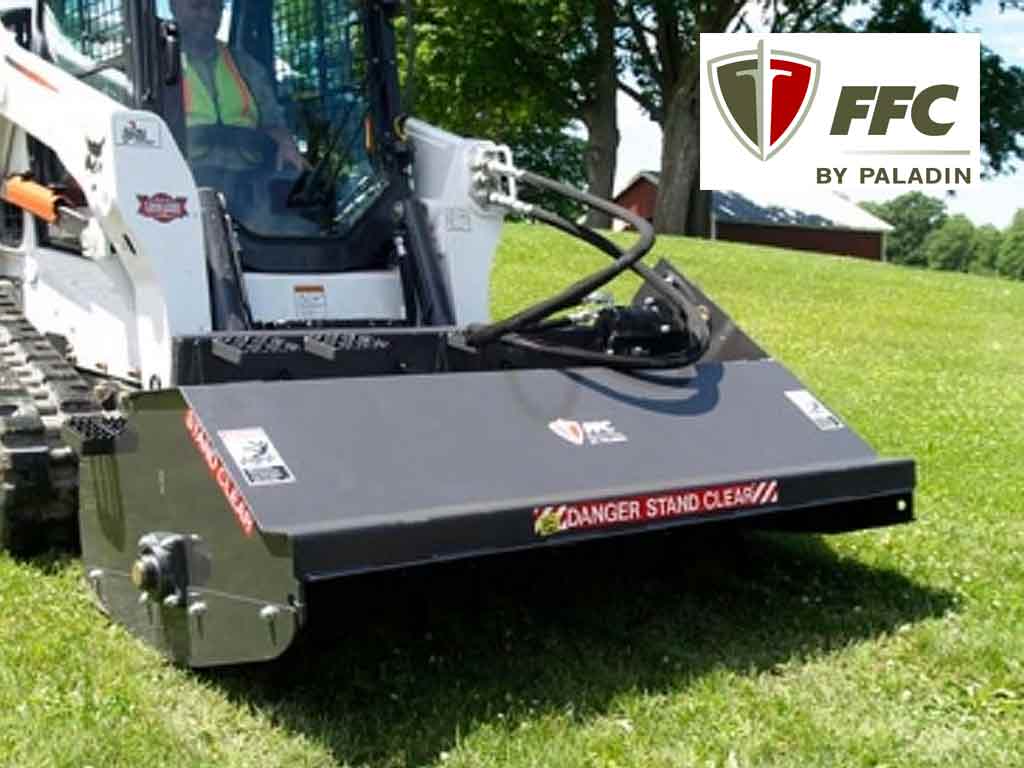 PADALIN tiller for machines with universal skid steer mounting