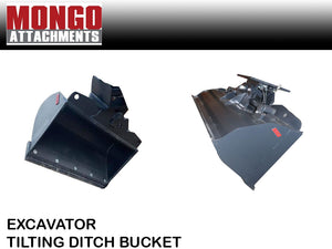 MONGO excavator tilt buckets, 3300 - 26000 lbs. machines