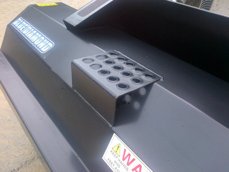 BLUE DIAMOND tiller for machines with universal skid steer mount