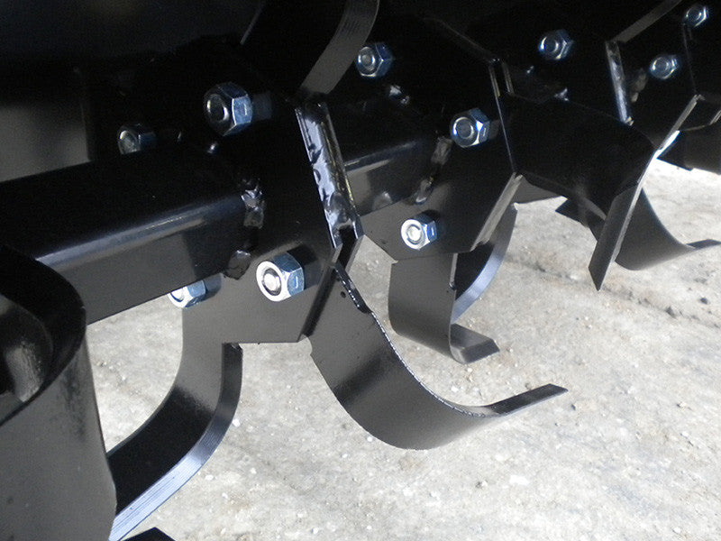 BLUE DIAMOND tiller for machines with universal skid steer mount