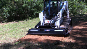 BLUE DIAMOND tiller for machines with universal skid steer mount