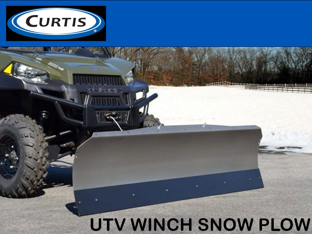CURTIS UTV winch operated snow plow