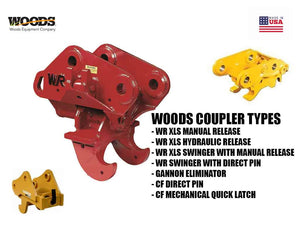 WAIN ROY 1/8 Yard Coupler Systems for excavators 4500 - 9000 lbs., including Wain Roy, CF, Gannon, and Helac