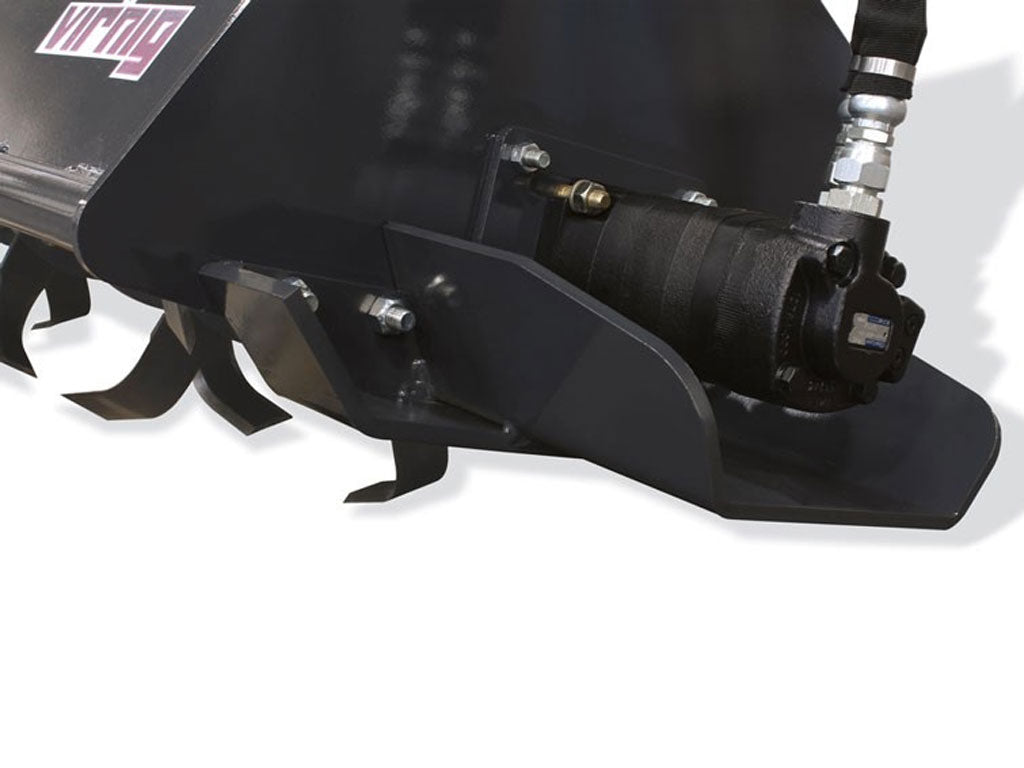 Virnig Tiller for machines with universal skid steer mounting
