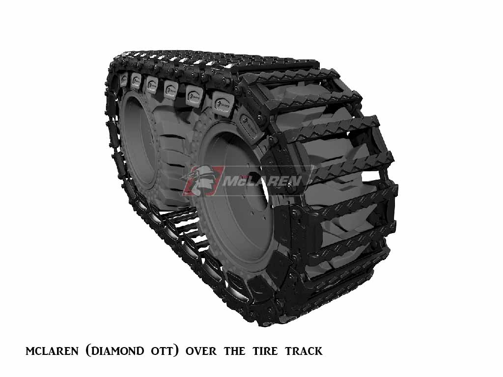 DIAMANTE MCLAREN SOBRE LAS HUELLAS DE NEUMÁTICOS