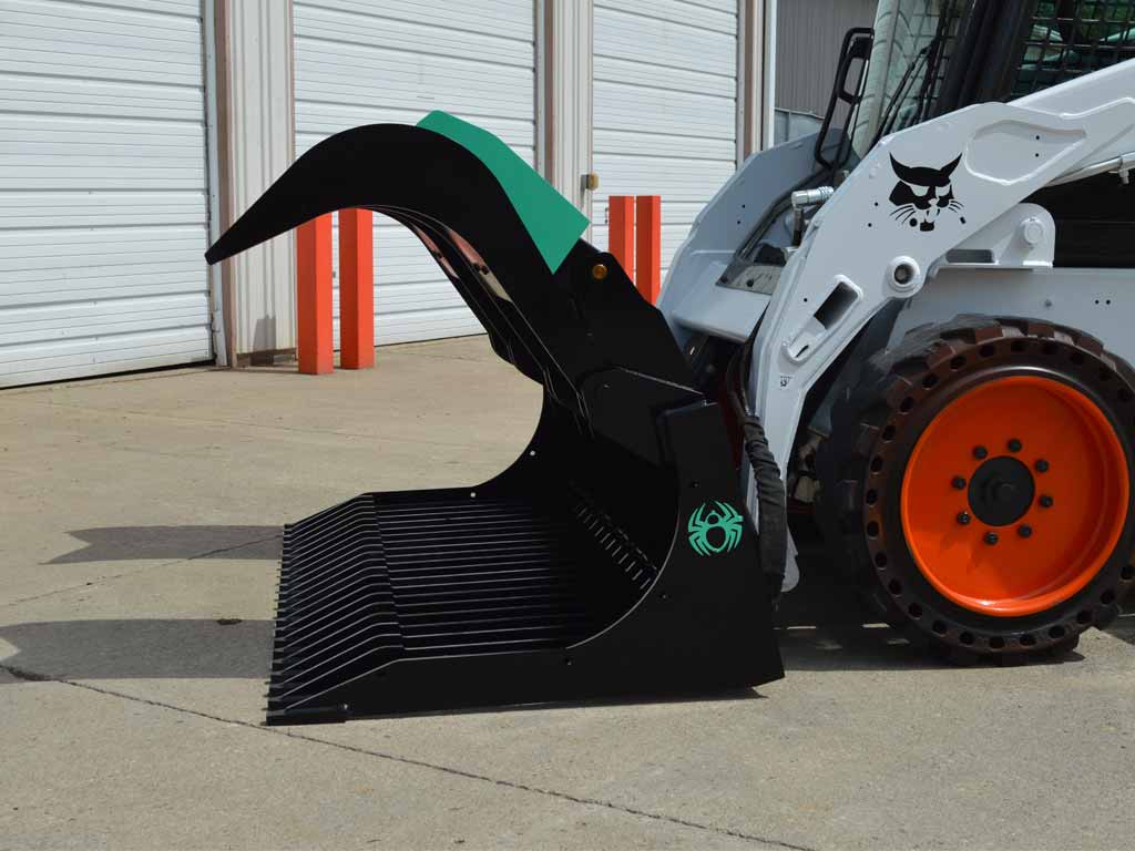 SPIDER extreme duty rock bucket grapple