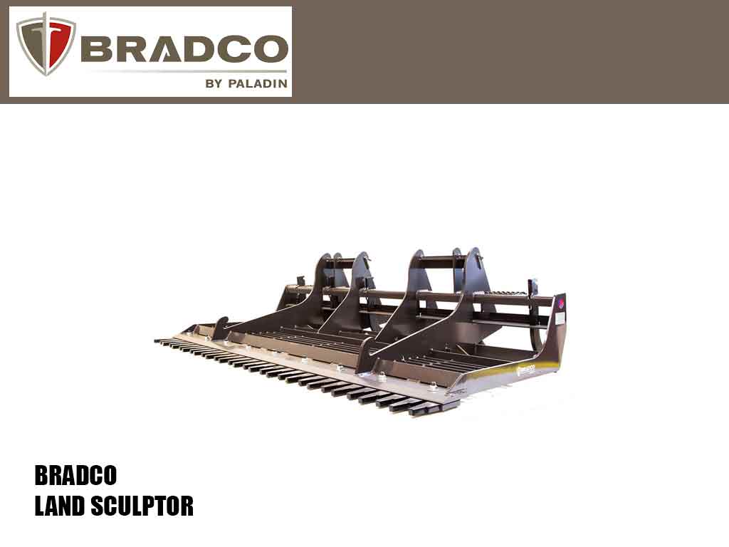 Escultura de terreno PALADIN / BRADCO para máquinas con acoplador de minicargadora universal