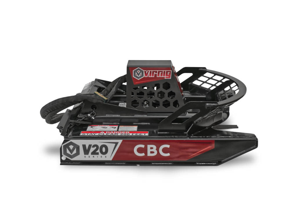VIRNIG V20 open front rotary brush cutter for mini loader