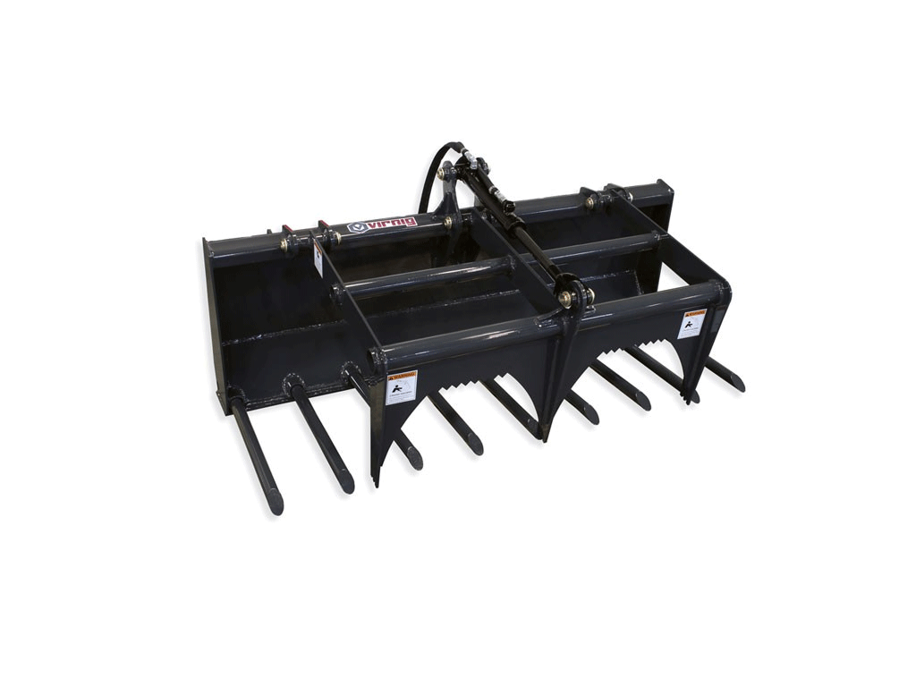 Pinza de horquilla utilitaria para tractor compacto Virnig V30 (SSL) (CTL)