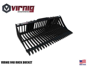 Virnig V40 Skeleton Rock Bucket (SSL) (CTL)