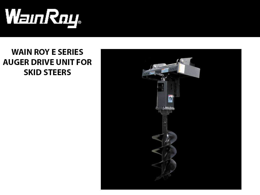 Unidad de accionamiento de sinfín WAIN ROY E-Series para minicargadoras