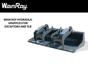 WAIN ROY Hydraulic Grapples for Excavators and TLB