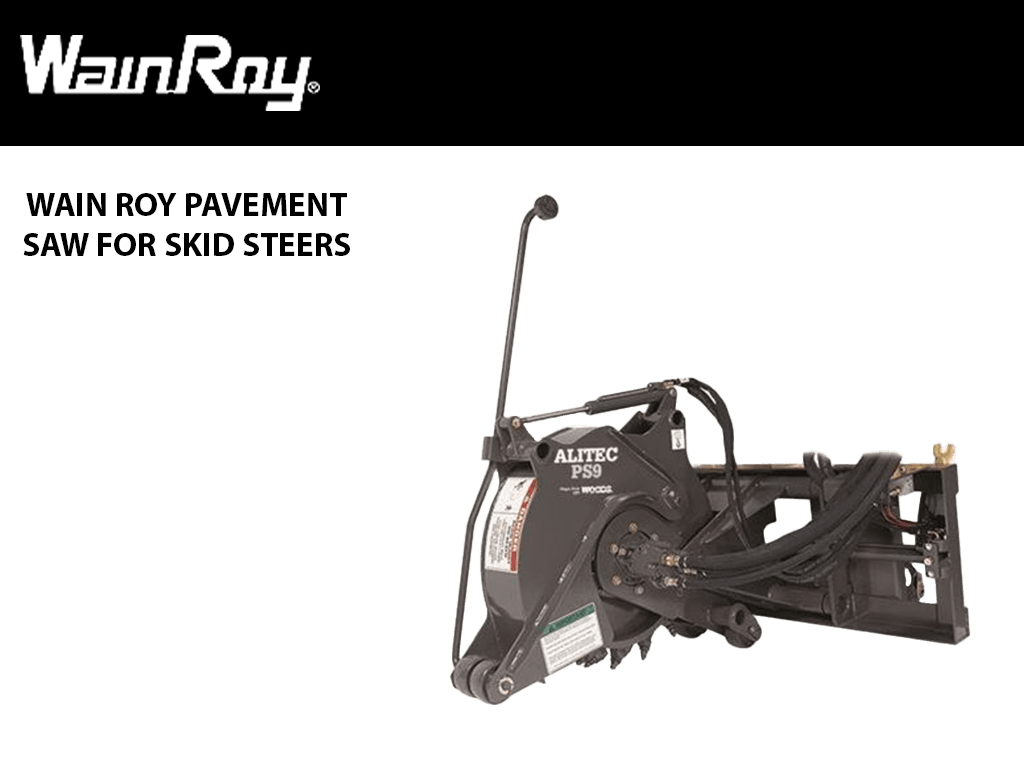 WAIN ROY Pavement saws for Skid Steers