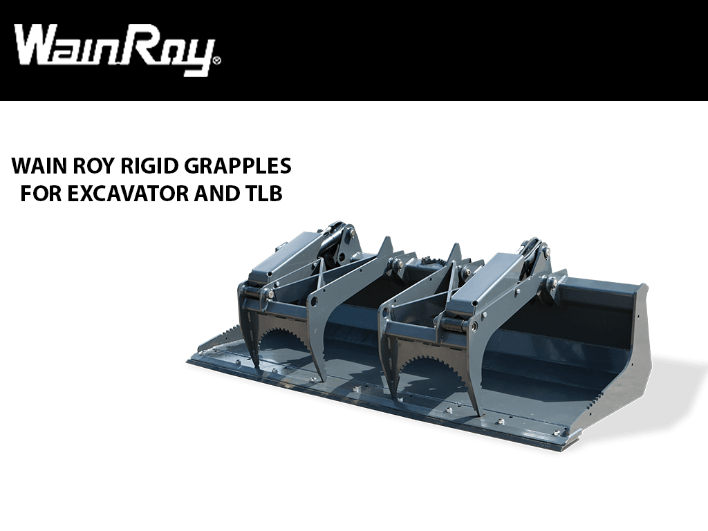 WAIN ROY Rigid Grapples for Excavators and TLB