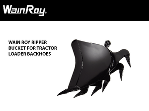 WAIN ROY Ripper Buckets For 1/2 Yard Tractor Loader Backhoes over 16,000 lbs.