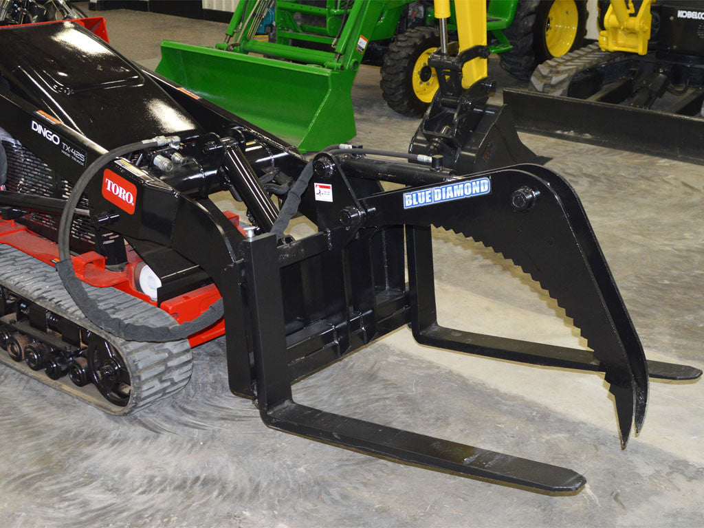 MINI CARGADORA HORQUILLA PINZA DIAMANTE AZUL (ML)