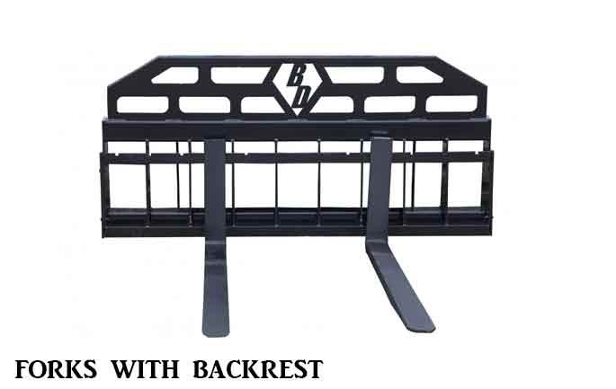 BLUE DIAMOND PALLET FORKS, WIDE FRAME (TRACTOR)