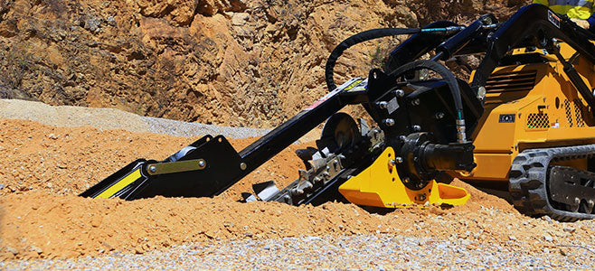 DIGGA bigfoot trencher for mini loaders