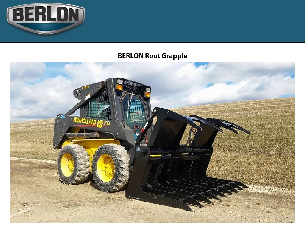 Garra de raíces BERLON para minicargadoras