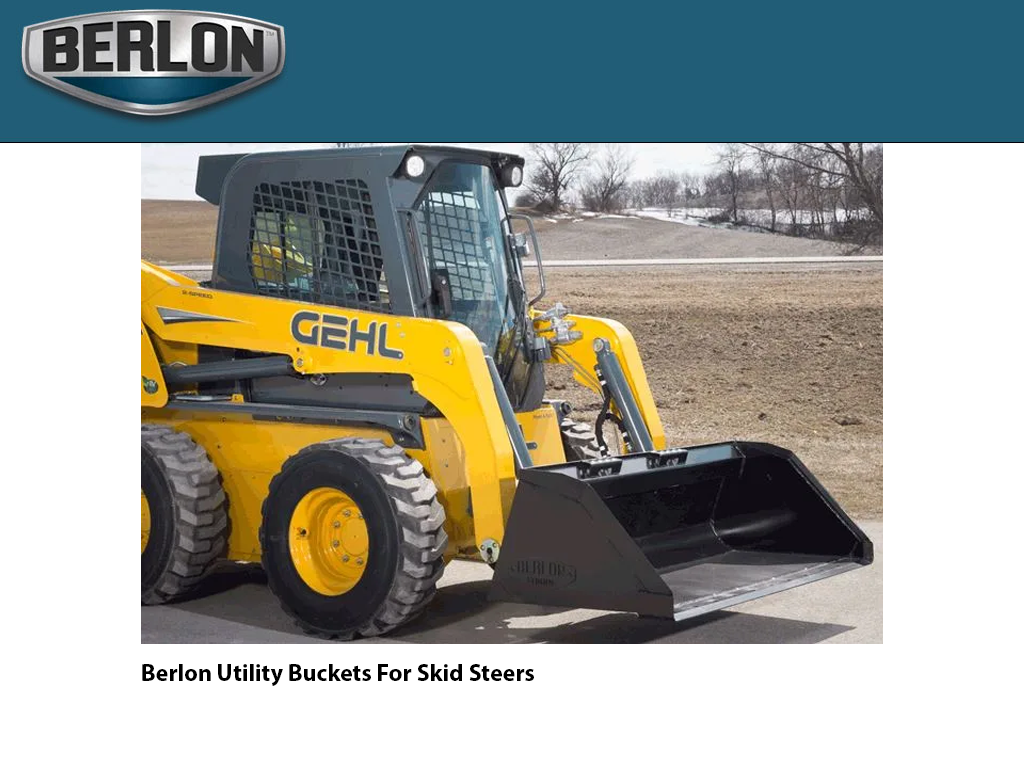 BERLON Utility bucket for skid steers