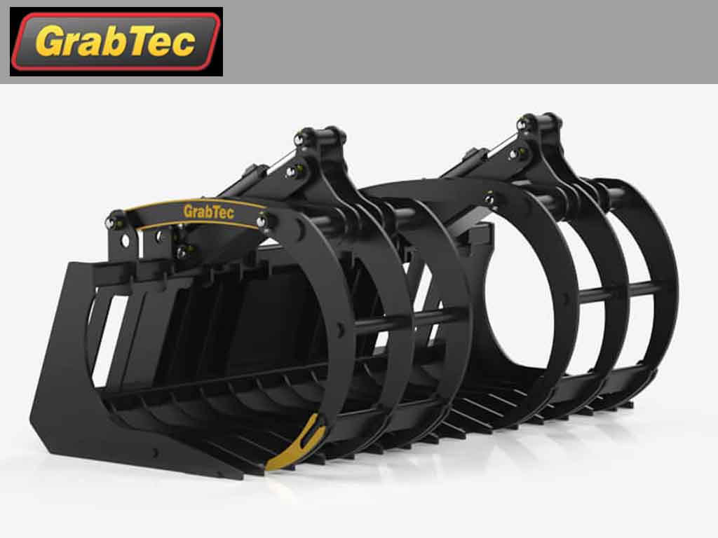 Garra de demolición GrabTech GDX para minicargadora