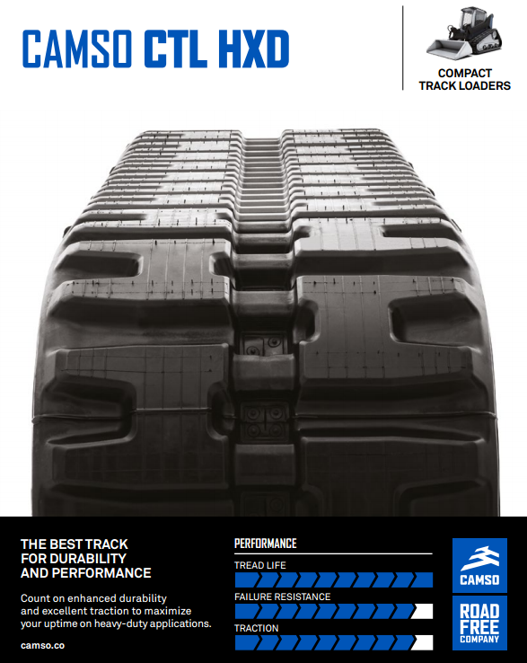 Orugas de goma para cargadora compacta de cadenas MICHELIN / CAMSO, GEHL CTL60, CTL65 