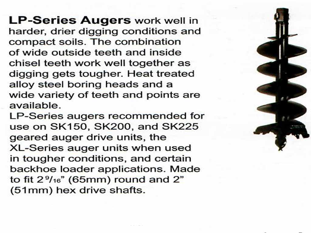 BERLON LOWE 4' auger bits