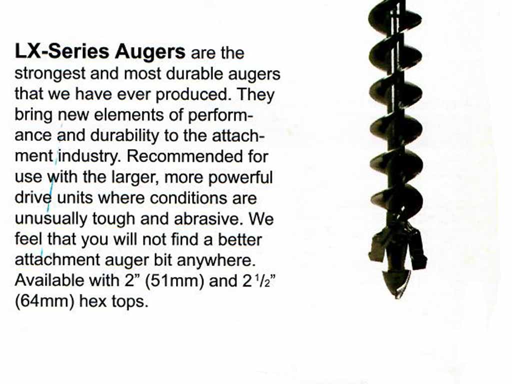 BERLON LOWE 4' auger bits