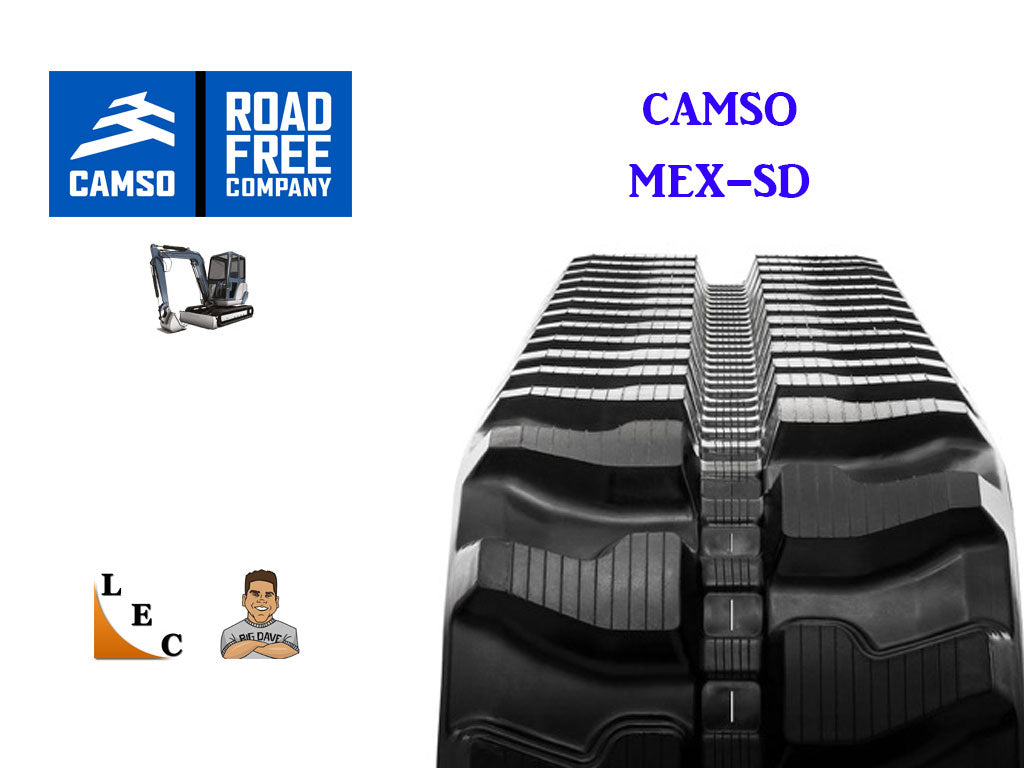 CAMSO SD SERIES RUBBER TRACK, Kubota KX121-3, KX121-3S (EXC)