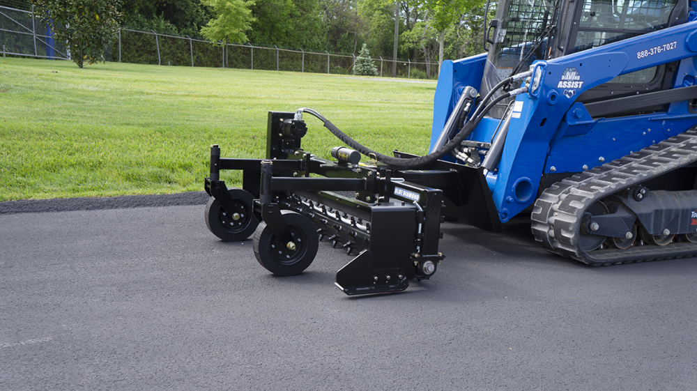 9in Power Rake BLUE DIAMOND SEVERE DUTY POWER RAKE, MANUAL ANGLE (SSL)(CTL)