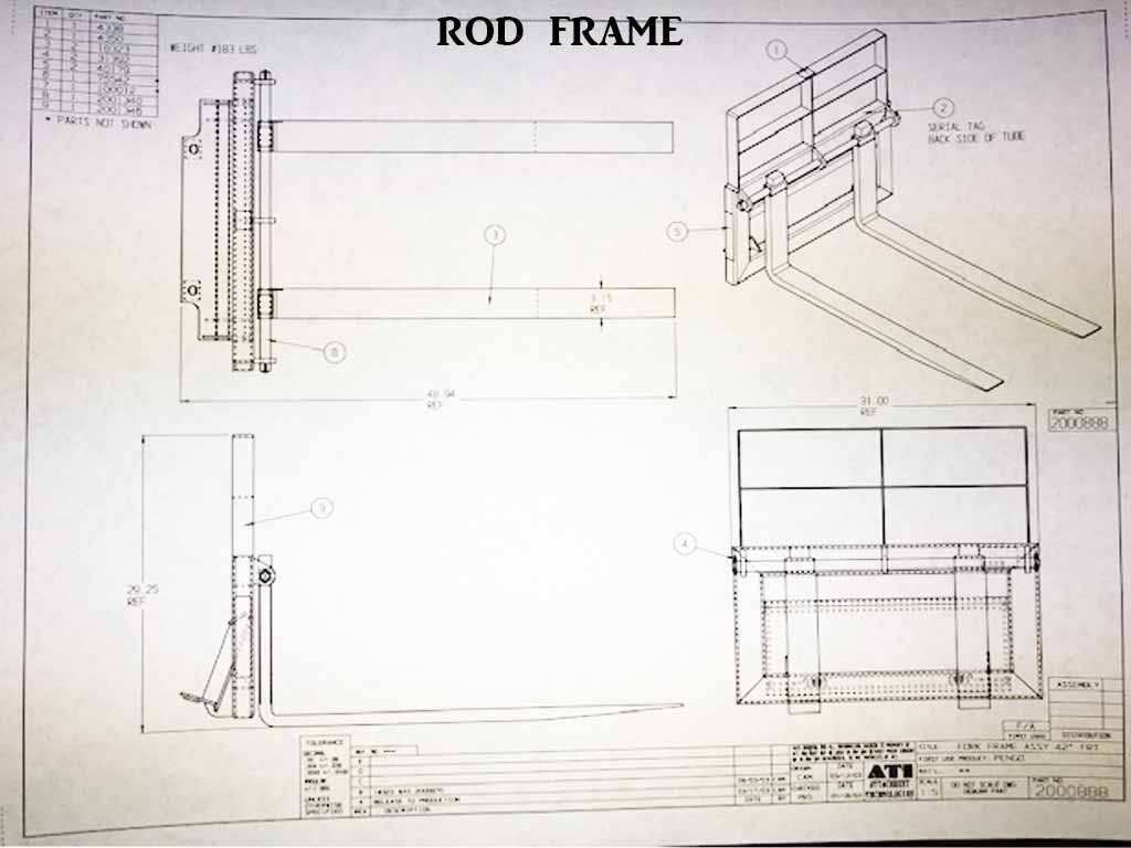 PADALIN / BRADCO PALLET FORKS FOR MINI LOADER (ML)