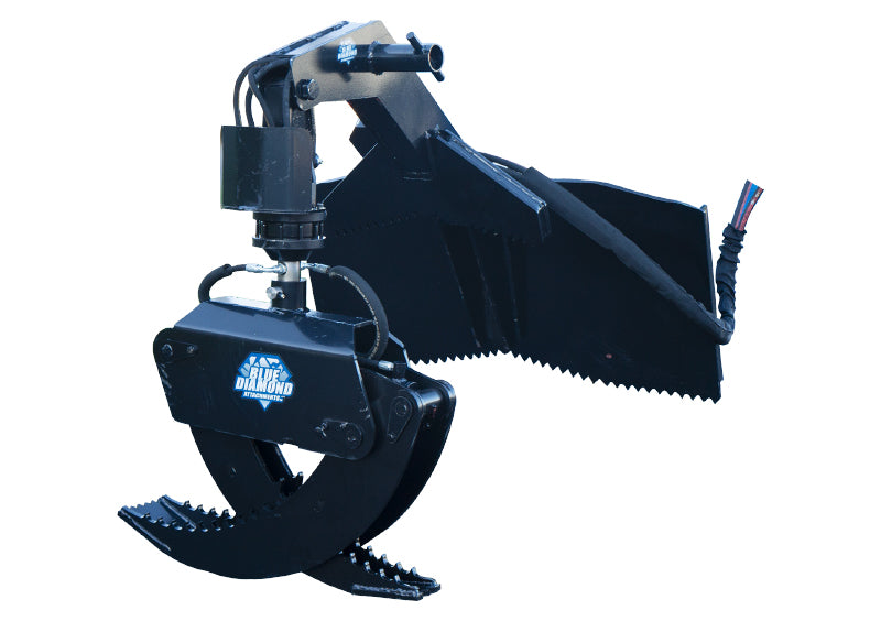 BLUE DIAMOND rotating log grapple for skid steer