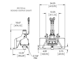 PENGO MS-125 drilling auger drive
