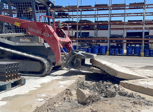 Slab Remover Machine STAR Slab Eater, concrete removal attachment