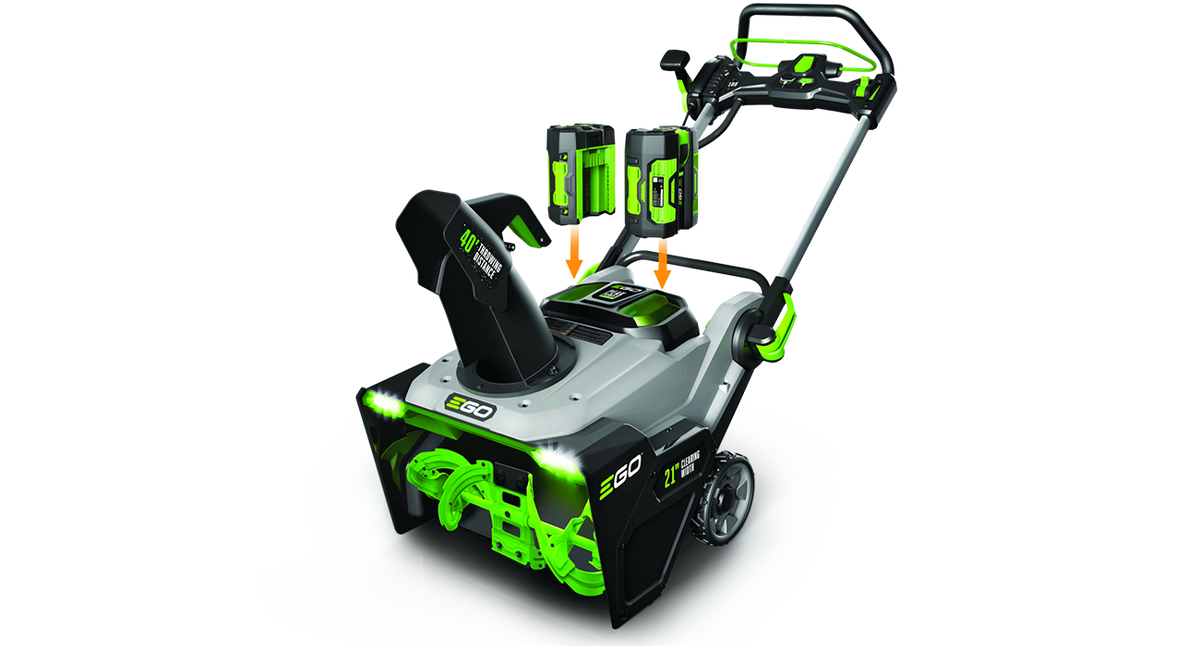 EGO 21" Power Plus snow blower with peak power and steel blade