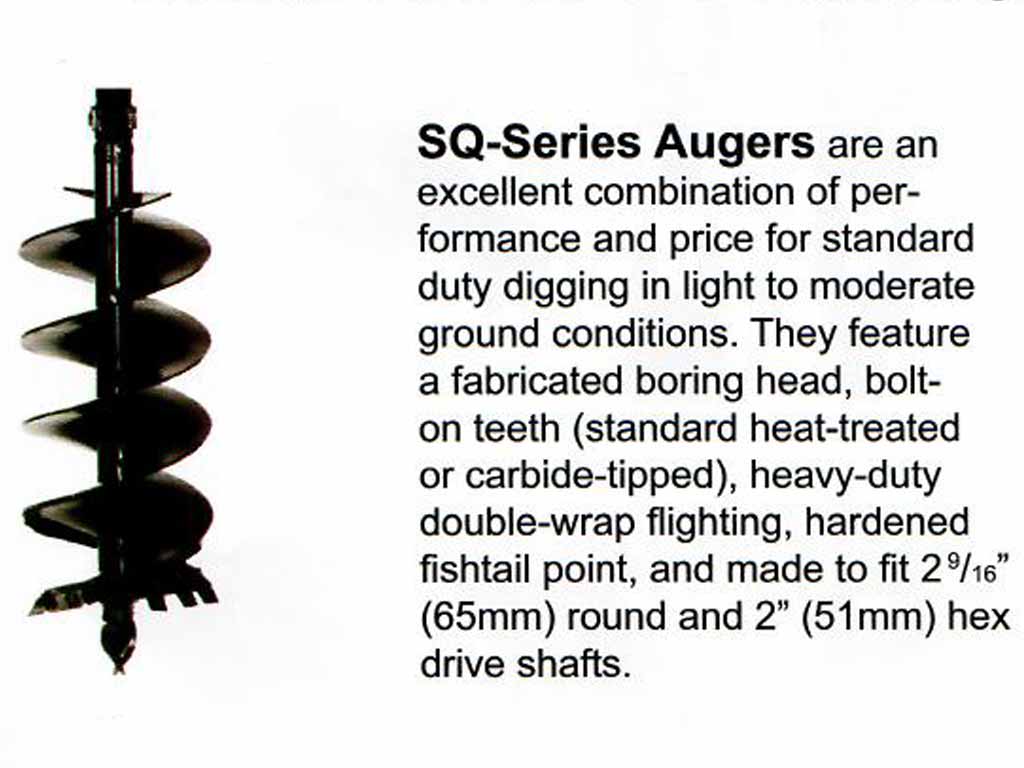 BERLON LOWE 4' auger bits