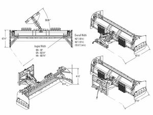 KAGE SNOWSTORM wheel loader / backhoe Snow Plow System (WL)(TLB)