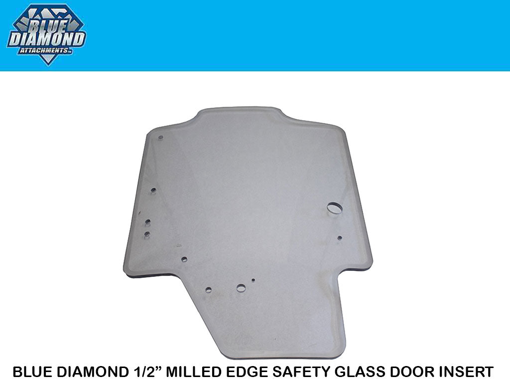 BLUE DIAMOND 1/2" milled edge safety door inserts