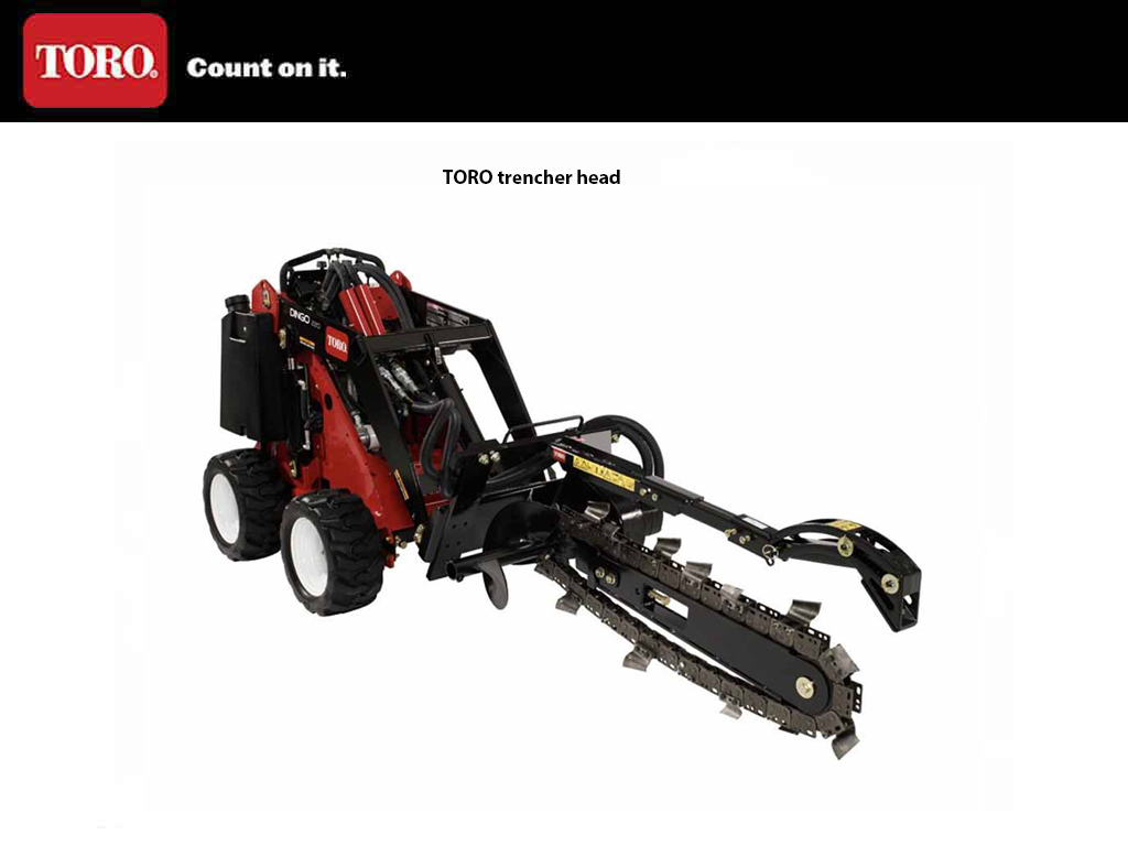 TORO DINGO trencher for mini loader