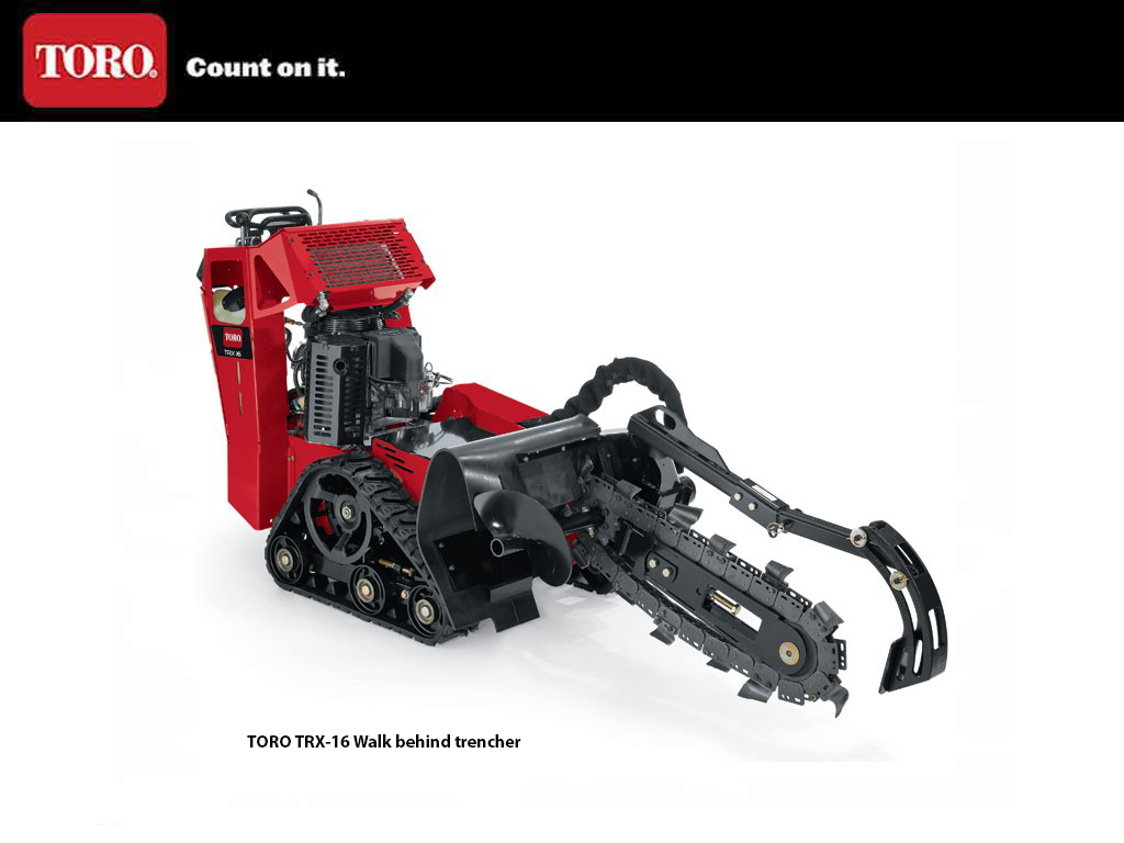 TORO TRX-16 WALK BEHIND TRENCHER
