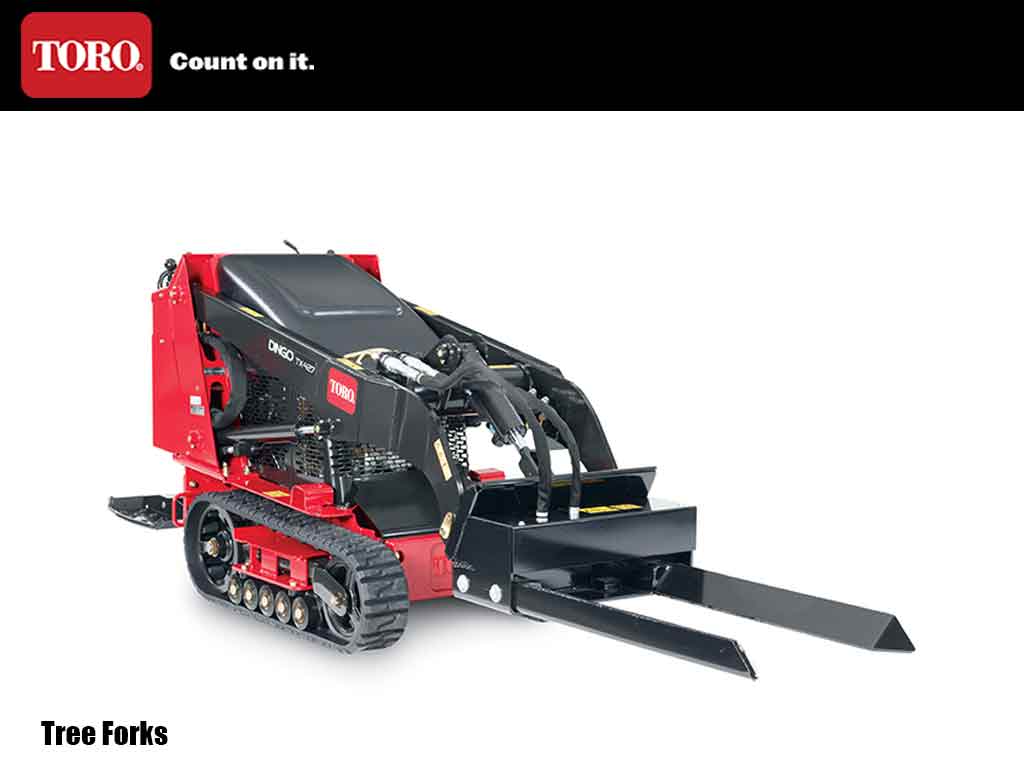 TORO DINGO HYDRAULIC TREE FORKS FOR MINI LOADER