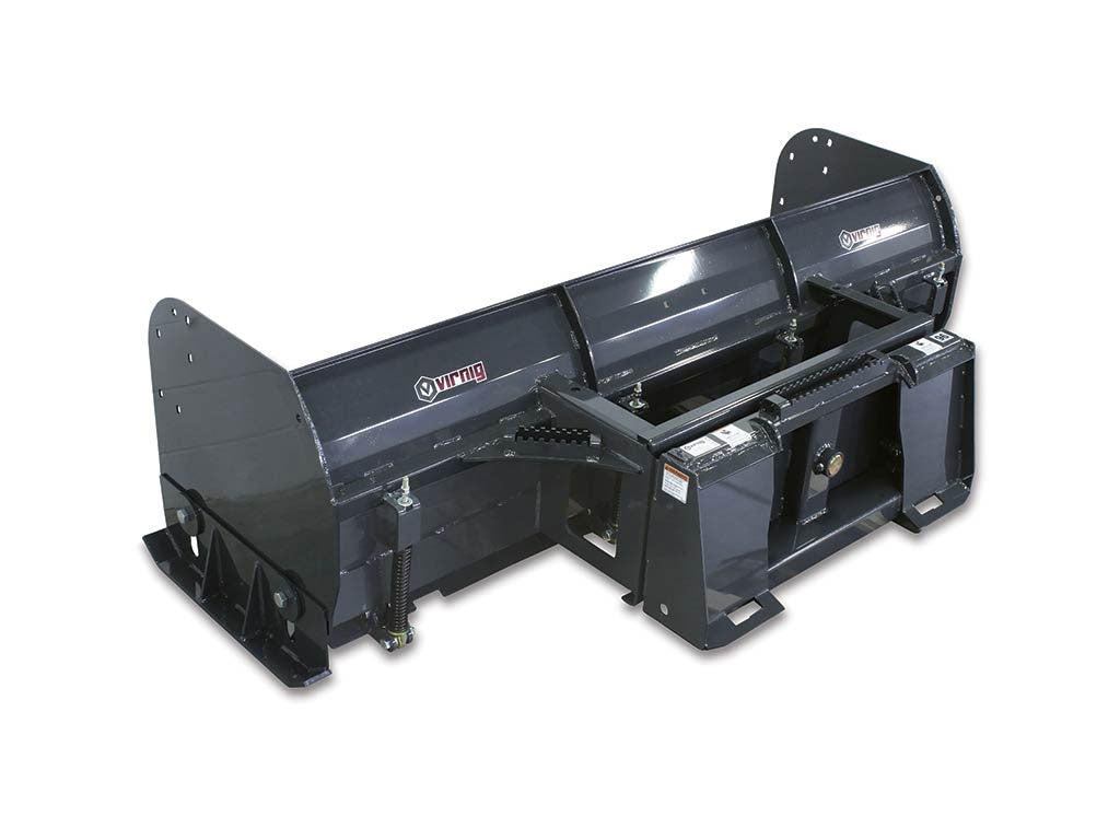 Virnig V60 Steel Trip Edge Snow Pusher for skid steer loader