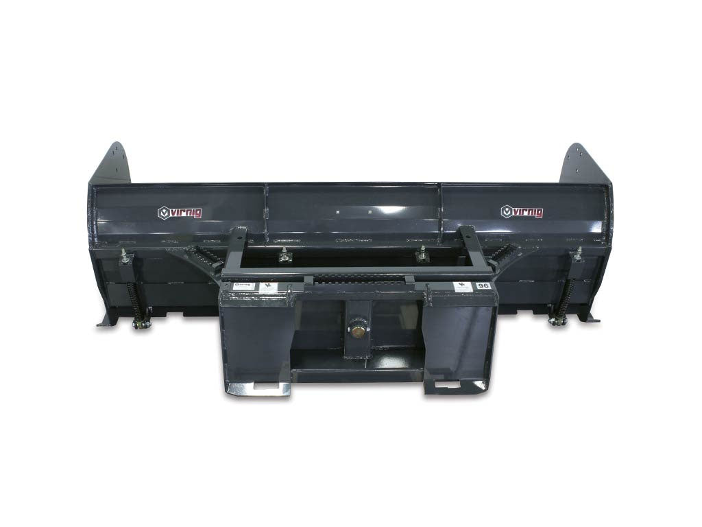 Virnig V60 Steel Trip Edge Snow Pusher for skid steer loader