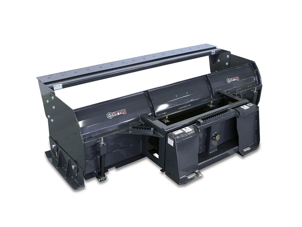 Virnig V60 Steel Trip Edge Snow Pusher for skid steer loader