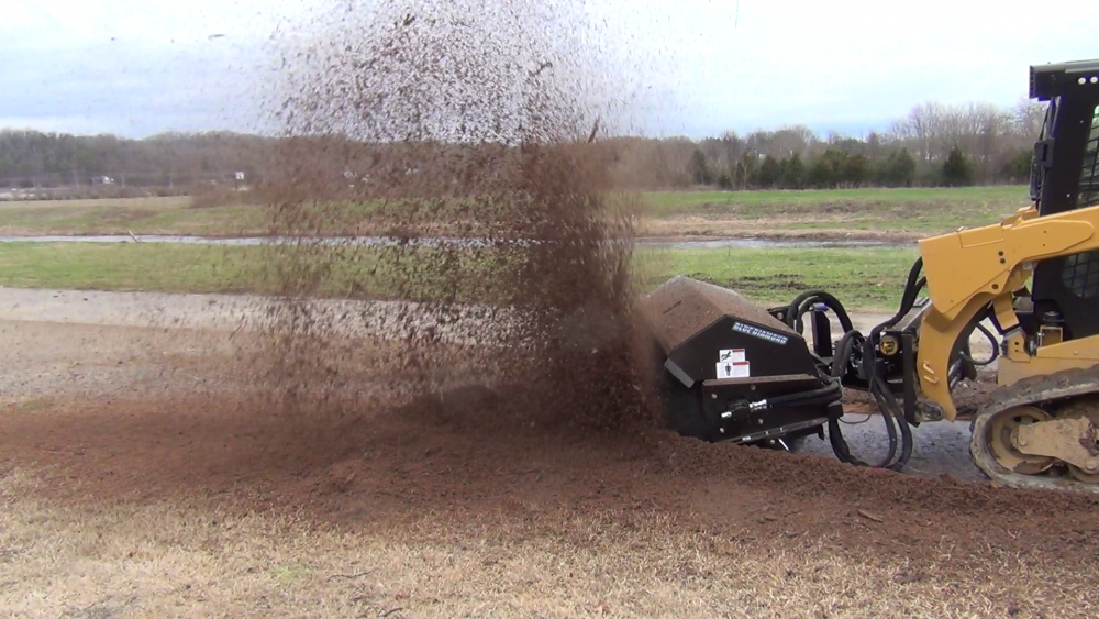 BLUE DIAMOND angle severe duty broom skid steer