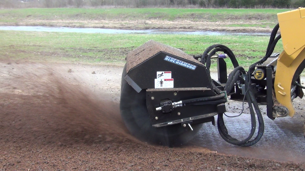 BLUE DIAMOND angle severe duty broom skid steer