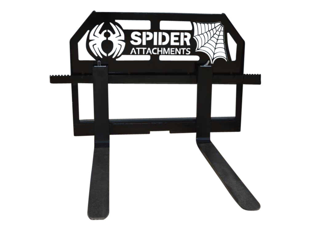 SPIDER heavy duty frame pallet forks for skid steer loader